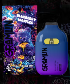 Gramlin Cannabis Blueberry Waffles 1g All-In-One disposable vape