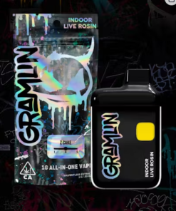 Gramlin indoor live rosin Z Cake 1g all in one vape