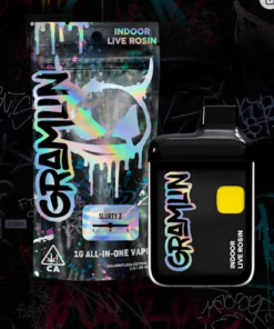 Gramlin indoor live rosin Slurty 3 1g all in one vape