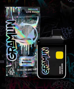 Gramlin Disposable Melting Pot Indoor Live Rosin AIO 1g Vape