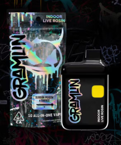 Gramlin Disposable Durban Poison x Triface Indoor Live Rosin AIO 1g Vape